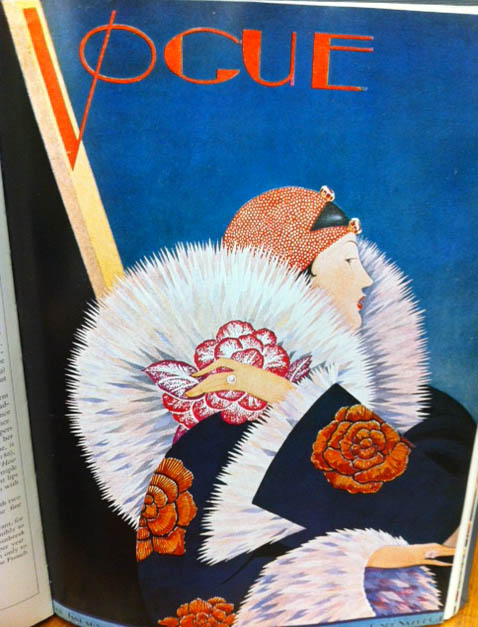 Vogue Covers 1920s Woman Fur Coat