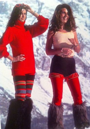 1976 Ski Fashion Italian Socialites Italy 1976