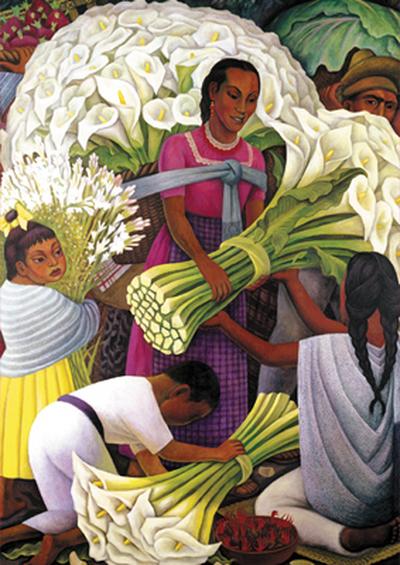 Diego Rivera Flower Vendor
